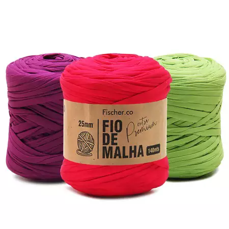 Fio de Malha Extra Premium Fischer 25mm com 140mts