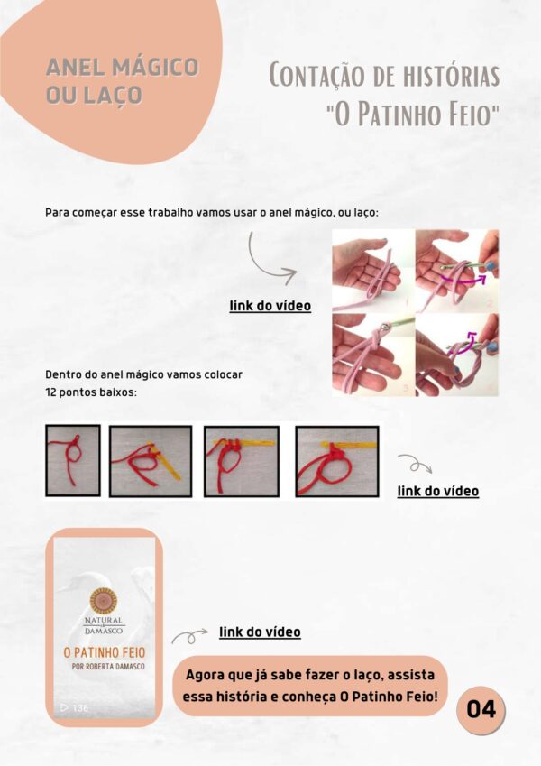 CrochêTerapia – Volume III - Receita bolsa de mão trabalho circular - Conto o Patinho Feio - Image 2