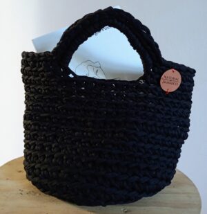 Bolsa cesto de mão pequena - cor preto