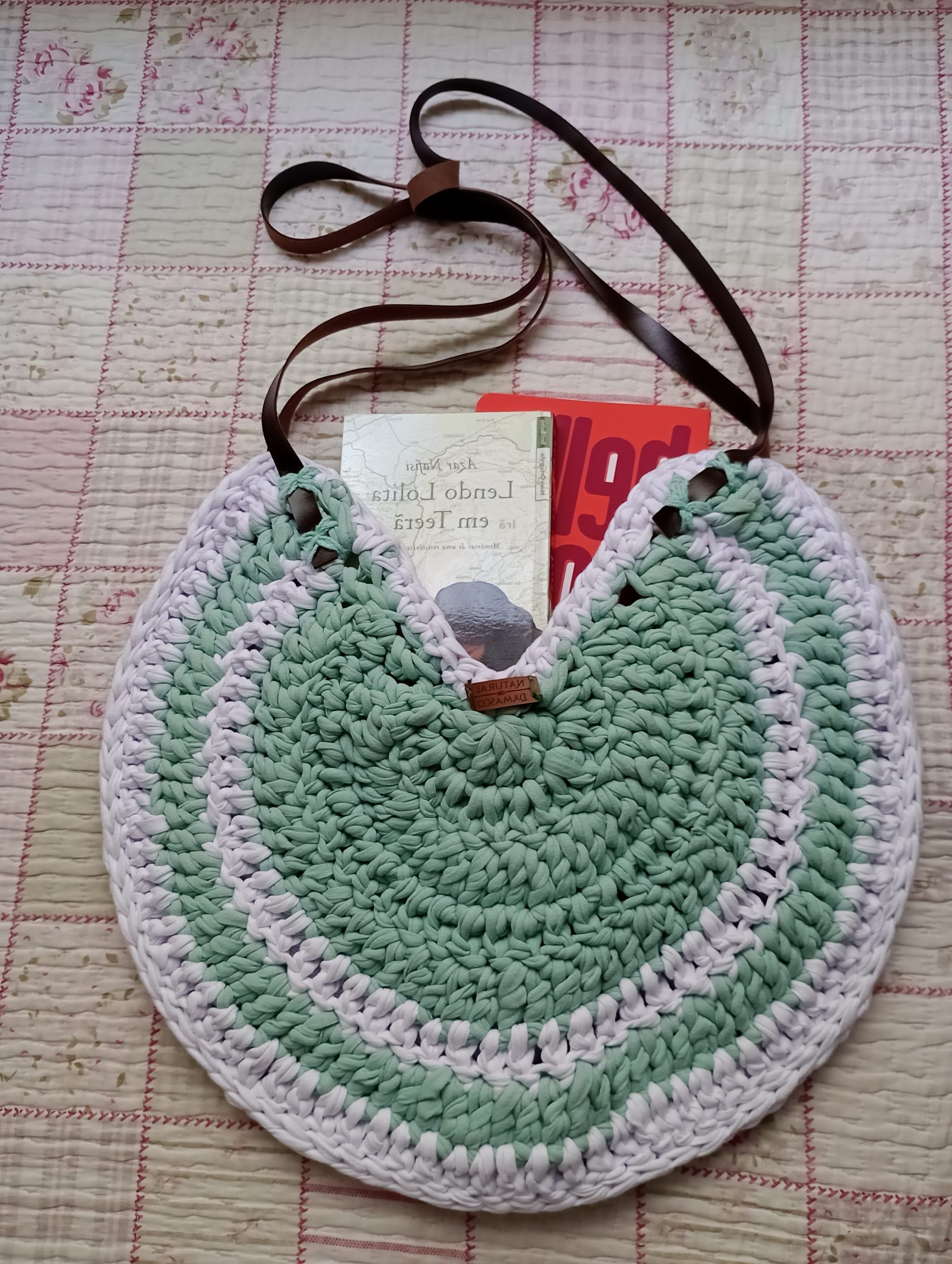 Bolsa Vassalisa com alça de couro