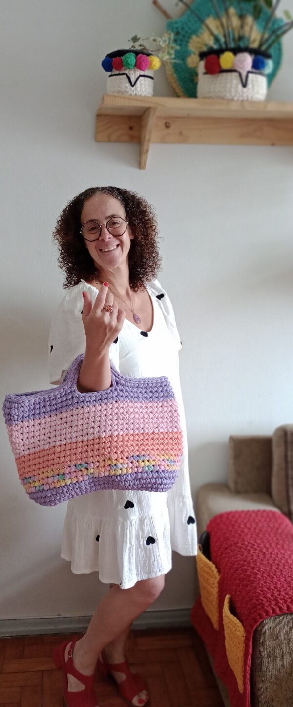 Bolsa La Loba em tons lilás - Image 5