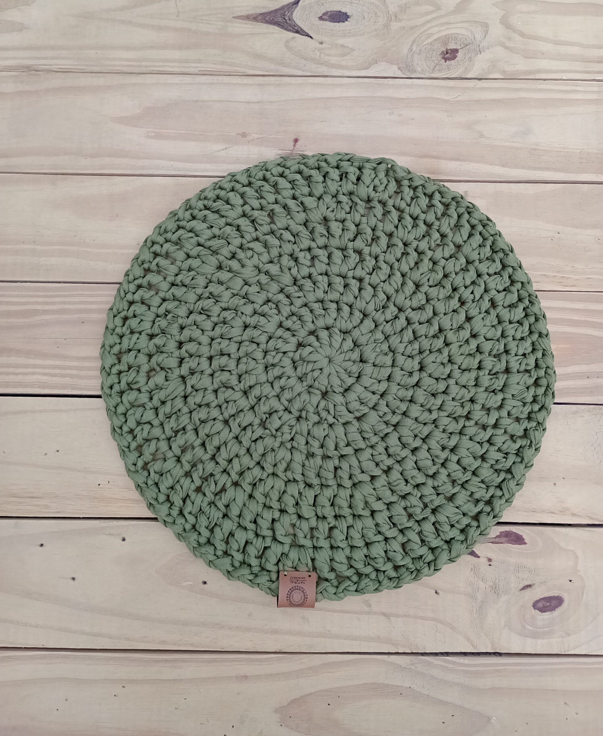 Suplá em Fio de Malha cor verde musgo – Natural de Damasco