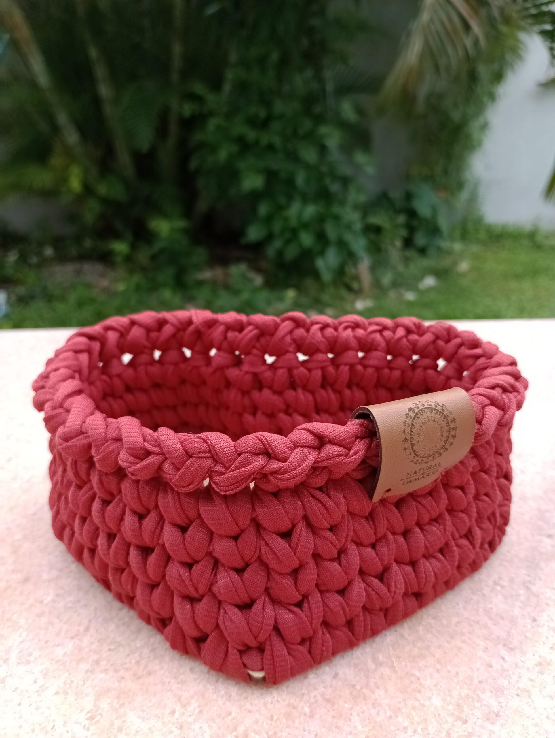 Cachepô de Coração Canela com Base de MDF