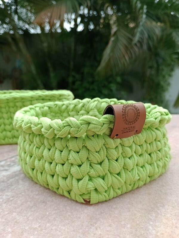 Cachepô de coração verde alfaçe/BASE MDF - Image 4