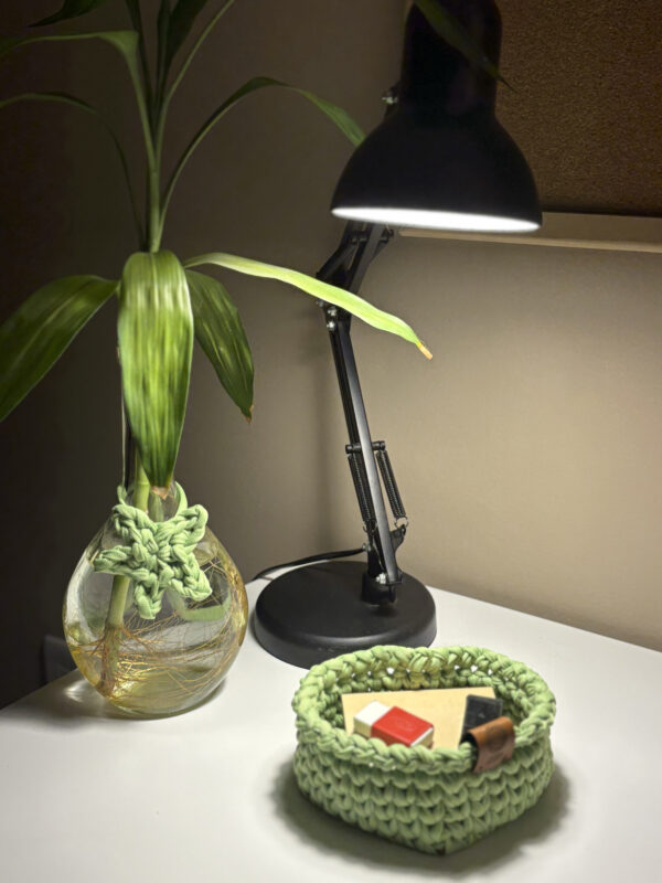 Cachepô de coração verde alfaçe/BASE MDF - Image 5