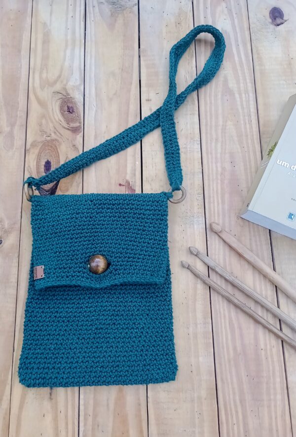 Clutch de Livro com Alça - Natural de Damasco - Image 6