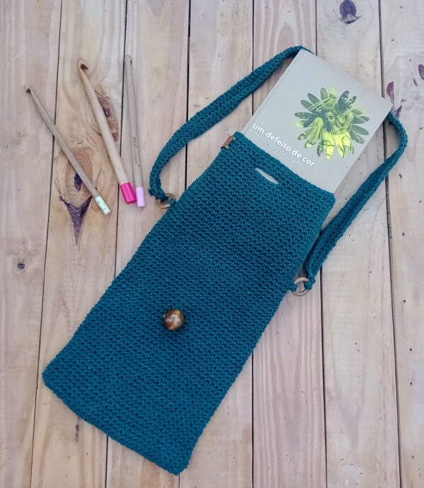 Clutch de Livro com Alça - Natural de Damasco - Image 3