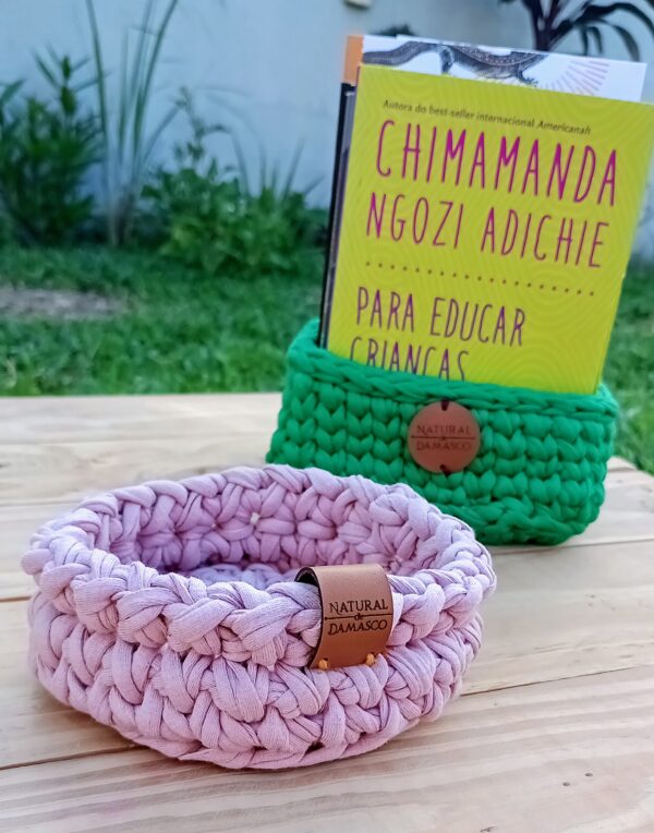 Mini Cesto para Escritório - Natural de Damasco - Image 2